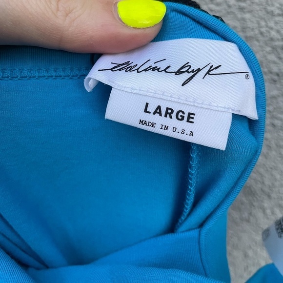 The Line by K Avalon Dress in Electric Turquoise - Picture 7 of 10